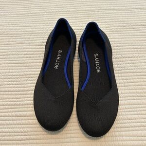 Rothy's Black and Blue Flats